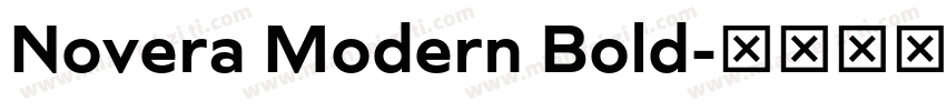 Novera Modern Bold字体转换